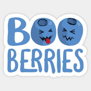Boo Berries Funny Halloween Blueberries Sticker